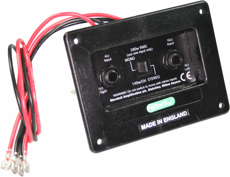 Speaker Cab Jack Plate Stereo/ Mono 