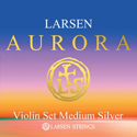 Larsen Aurora Violin Strings Set 4/4 with D Silver medium