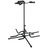 Auto-flip triple guitar / bass stand