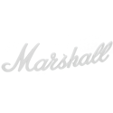Marshall logo 9" white