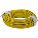 Wire, 0,25mm, yellow, 10m