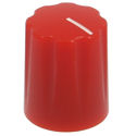 Mini-Fluted knob red