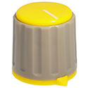 Indicator knob WWM-21-YEL