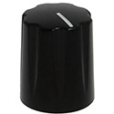 Mini-Fluted ABS knob black