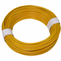 Wire, 0,25mm Pre-bond, yellow, 15m