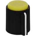 Cap Knob Cappy Yellow