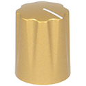 Mini-Fluted knob gold white index
