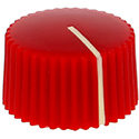 Amp style knob Red