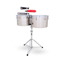Latin Percussion Timbales Tito Puente Thunder Timbs stainless steel