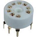 Tube Socket Noval PC-CERAMIC, Gold