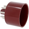 Tube Base 8-pin, Red