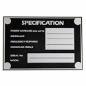 Metal Specification Badge