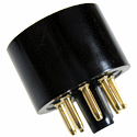 Tube Base 8-pin, Phenolic, Gold