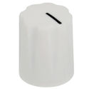 Mini-Fluted knob white Push-On