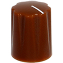 Mini-Fluted knob brown Push-On