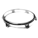 Latin Percussion Hoops Conga Comfort Curve II - Top Tuning (Extended Collar) - Chrome 12 1/2 inch Tumba 6 Hole