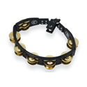 Latin Percussion Tambourine Cyclops mountable Brass Jingles, black