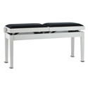 GEWA Piano Bench Deluxe Double White matte