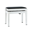 GEWA Piano Bench Deluxe Autolift White matte