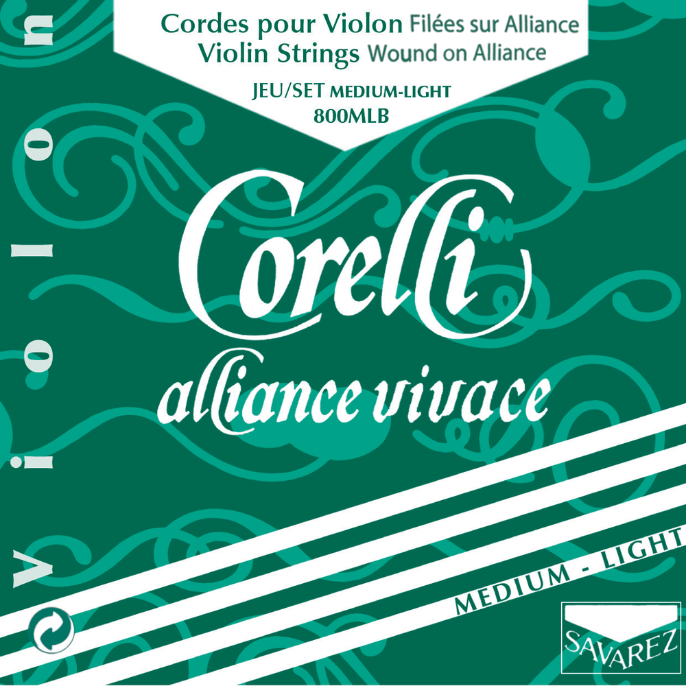 Corelli Violin strings Alliance Vivace Medium-light 800MLB