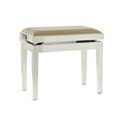 GEWA Deluxe Piano Bench Ivory high gloss