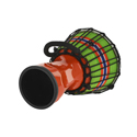 GEWA Djembe Liberty Series Rope Tuned 7 inch Orange