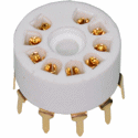 Tube Socket Noval, Gold, PC-PMV