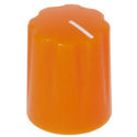 Mini-Fluted knob orange