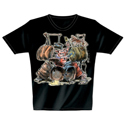 T-Shirt Drum Pig S