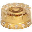 Speed knob Notched Gold