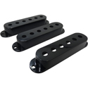 Strat Pickup Cover Set Black