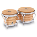 Latin Percussion Bongo Generation II Wood Natural, Chrome HW