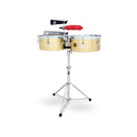 Latin Percussion Timbales Tito Puente Solid Brass 14 inch/15 inch