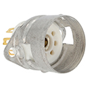 Tube Socket 7-pin, shielded base Gold