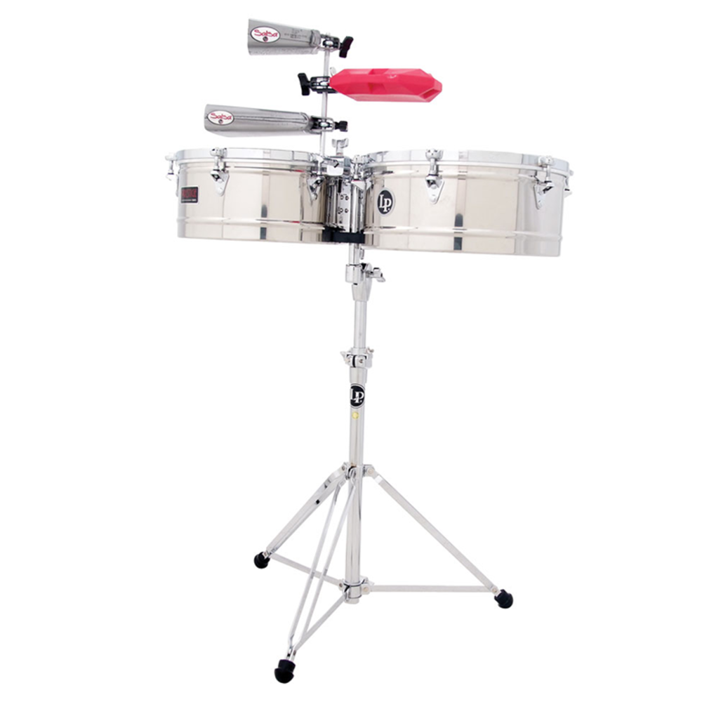 Latin Percussion Timbales Prestige Stainless Steel 13 inch/14 inch