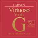 Larsen Viola strings Viola Virtuoso extra-long 420mm scale length G Silver medium