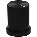 Tall Hat Aluminum Knob Black