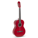 PURE GEWA Classical Guitar Basic 4/4 transparent red