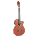 PURE GEWA Electric acoustic classical guitar basic E-acoustic, walnut, slim body