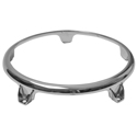 Latin Percussion Hoops Conga Comfort Curve II - Top Tuning (Extended Collar) - Chrome 11 inch Quinto 5 Hole
