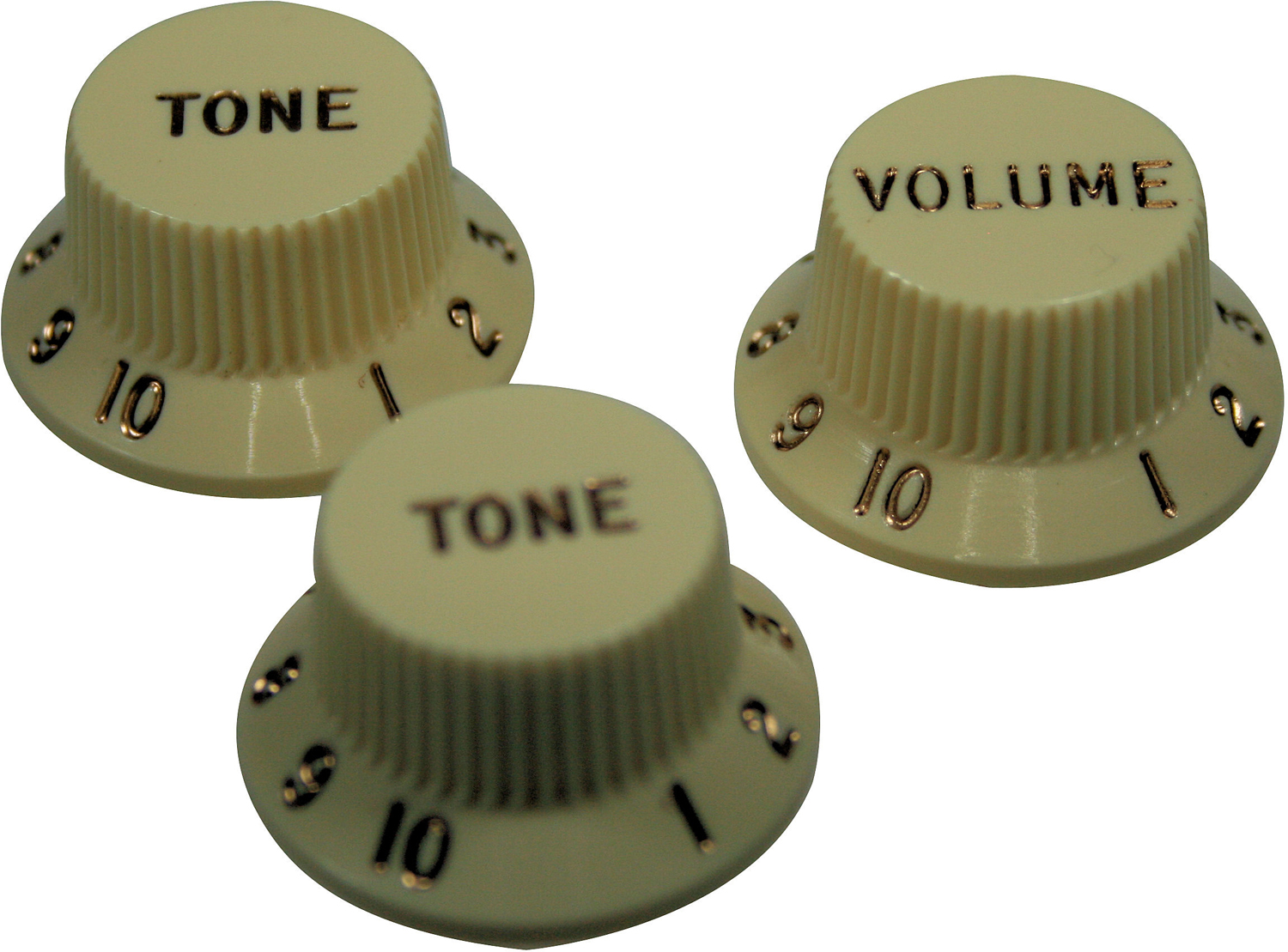 Fender Knob Set, aged white Instrument knobs Knobs