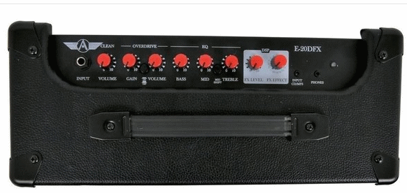 Ampli + Multi-effets pour guitare électrique - Zar E-20DFX - 2 canaux -  Guitare enfant 