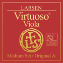 Larsen Viola strings Viola Virtuoso extra-long 420mm scale length Set of balls medium