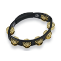 Latin Percussion Tambourine Cyclops hand model Dimpled Brass, black
