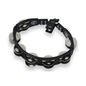 Latin Percussion Tambourine Cyclops mountable Steel Jingles, black