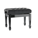 GEWA Piano bench Deluxe XL black high gloss Cover black