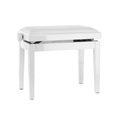GEWA Piano Bench Deluxe Vinyl White high gloss