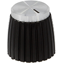 Marshall knob black/silver screw on