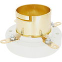 Tube Socket 4-pin, Gold cont. f. 211, 845