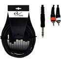 Alpha Audio Y cable ST-RCA-3m